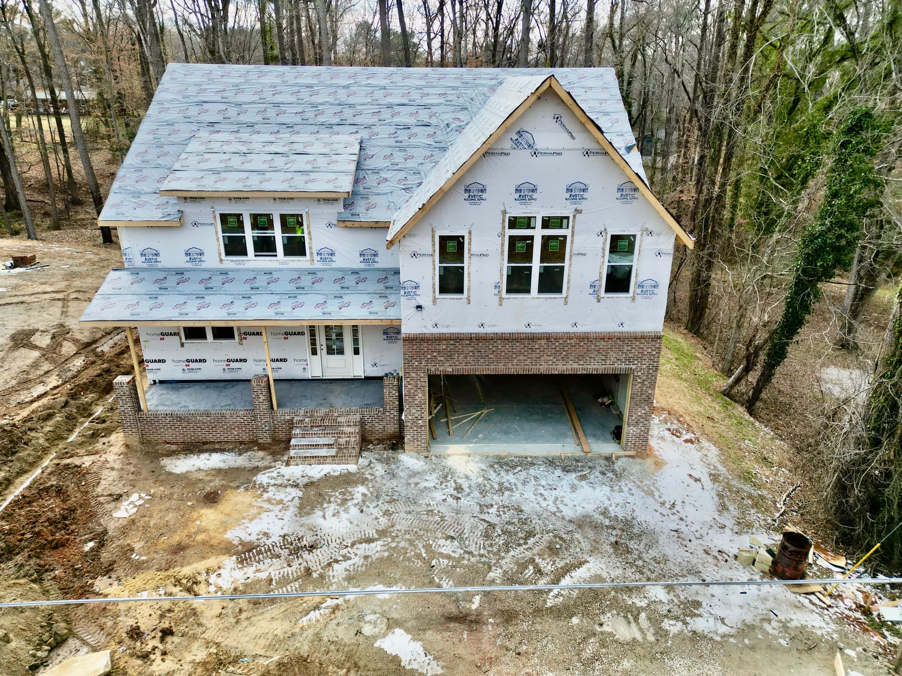 Home addition exterior, second view